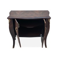Cômoda Ravena com Portas Personalizado Madeira Maciça Detalhe em Marchetaria Design Clássico