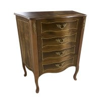 Cômoda Regência com Gavetas Madeira Maciça Marchetaria Design Clássico
