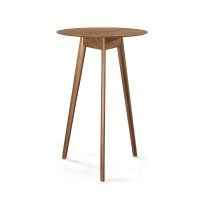 Mesa Bistrô Oran Tampo Redondo Laminado Base em Madeira de Manejo Design by Traço Design