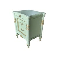 Mesa de Cabeceira Versalhes Design de Luxo Peça Artesanal