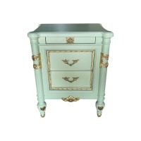 Mesa de Cabeceira Versalhes Design de Luxo Peça Artesanal