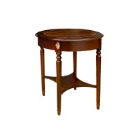 Mesa de Apoio George III Personalizado Madeira Maciça Detalhe em Marchetaria Design Clássico