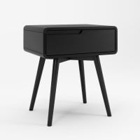Mesa de Cabeceira Belkis com Gaveta Estrutura Madeira Eucalipto
