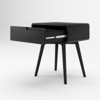 Mesa de Cabeceira Belkis com Gaveta Estrutura Madeira Eucalipto