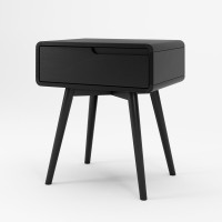 Mesa de Cabeceira Belkis com Gaveta Estrutura Madeira Eucalipto