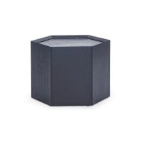 Mesa de Centro Favius ✓Hexagonal ✓Tampo com Bordas Chanfradas Interna ✓Estrutura Laminada 