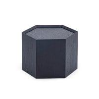 Mesa de Centro Favius ✓Hexagonal ✓Tampo com Bordas Chanfradas Interna ✓Estrutura Laminada 