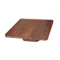 Mesa de Centro Saray Quadrada Estrutura em Lâmina Natural de Madeira