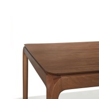Mesa de Jantar Amethyst Retangular Base Madeira de Manejo Design by Studio 3 Design