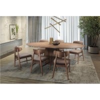 Mesa de Jantar Camila Oval Design Atemporal