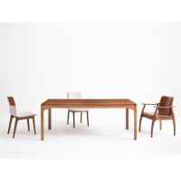 Mesa de Jantar Eury Tampo Laminado Cinamomo Design Atemporal e Moderno Design by Estúdio Casa A