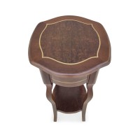 Mesa Lateral Bali Personalizado Madeira Maciça Detalhe em Marchetaria Design Clássico