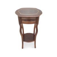Mesa Lateral Bali Personalizado Madeira Maciça Detalhe em Marchetaria Design Clássico