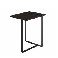 Mesa Lateral Fenice Tampo Retangular em Madeira e Base em Chapa de Aço Carbono com Pintura Epóxi