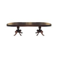 Mesa de Jantar Madri Oval Madeira Maciça Eucalipto Design Clássico