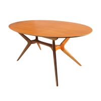 Mesa de Jantar Pé Palito Oval 