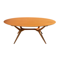 Mesa de Jantar Pé Palito Oval 