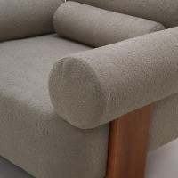 Poltrona Annalya Estofada Estrutura Madeira Eucalipto Design Exclusivo Acabamento Premium
