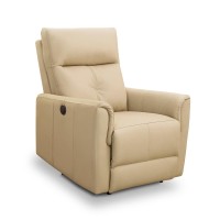 Poltrona Biatris Reclinável Elétrica Power Estrutura Madeira de Lei Eucalipto Design Artesanal