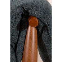 Poltrona com Puff Manthelle Estofada Estrutura em Madeira Tauari Design by M7 Estúdio
