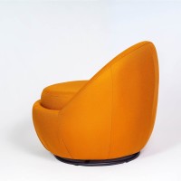 Poltrona Giratória Hayika Estofada Base Aço Design Sustentável