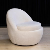 Poltrona Giratória Hayika Estofada Base Aço Design Sustentável