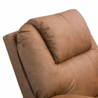 Poltrona Lameris Estofada Retrátil e Reclinável Design com Mecanismo Manual Estrutura Madeira de Lei Eucalipto