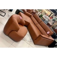 Poltrona Giratória Maldives Estofada Estrutura Madeira de Lei Eucalipto Design Artesanal