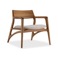 Poltrona Raizen Assento Estofado Encosto e Estrutura Madeira Maciça Jequitibá Design Exclusivo by Juliano Schimidt