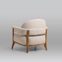 Poltrona Tessa Estofada Estrutura Madeira Eucalipto Design by Rodolfo Alcantara