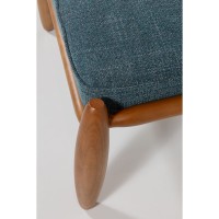 Puff Manthelle Assento com Almofada Retangular Estrutura em Madeira Tauari Design by M7 Estúdio