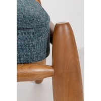 Puff Manthelle Assento com Almofada Retangular Estrutura em Madeira Tauari Design by M7 Estúdio
