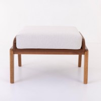 Puff Siona Retangular Estofado Estrutura Madeira Eucalipto Design Exclusivo Acabamento Premium
