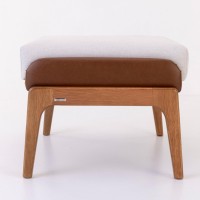 Puff Siona Retangular Estofado Estrutura Madeira Eucalipto Design Exclusivo Acabamento Premium