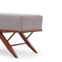 Recamier Athena Estofado Detalhe na Costura Estrutura Madeira Eucalipto Design Exclusivo Acabamento Premium
