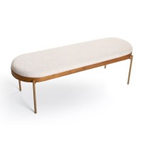 Recamier Kael Detalhe Laminado Pés em Aço Pintado Design Contemporâneo