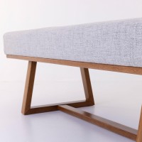 Recamier Lois Estofado Estrutura Madeira Eucalipto Design Exclusivo Acabamento Premium