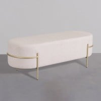 Recamier Tilman Estofado Base Aço Carbono Pintura Metalizada