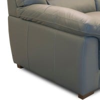 Sofá Belaggi 3 Lugares Couro Natural Estrutura Madeira de Lei Eucalipto Design Artesanal