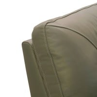 Sofá Belaggi 3 Lugares Couro Natural Estrutura Madeira de Lei Eucalipto Design Artesanal