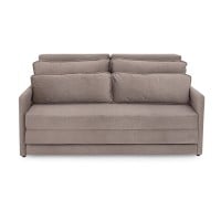 Sofá Cama Brina Composê com Abertura Frontal Encosto com Almofadas Soltas