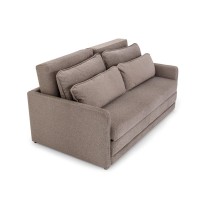 Sofá Cama Brina Composê com Abertura Frontal Encosto com Almofadas Soltas
