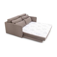 Sofá Cama Brina Composê com Abertura Frontal Encosto com Almofadas Soltas
