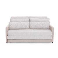 Sofá Cama Brina Composê com Abertura Frontal Encosto com Almofadas Soltas