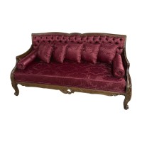 Sofa Ingles em Capitone com Pinturas e Tecidos Personalizados