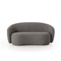 Sofá Curvo Mareya Estofado Design Orgânico Estrutura Madeira Eucalipto Reflorestada Usinada