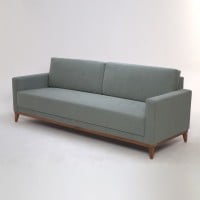 Sofá Morrigan 2 Lugares Almofadas Soltas Estrutura Madeira Eucalipto Design Exclusivo Acabamento Premium