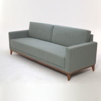 Sofá Morrigan 2 Lugares Almofadas Soltas Estrutura Madeira Eucalipto Design Exclusivo Acabamento Premium