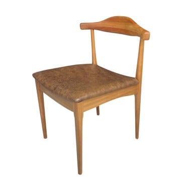 Cadeira Elbow Cor Mel Madeira Design by Hans Wegner