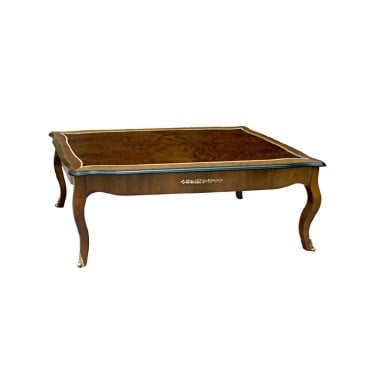 Mesa de Centro Louis XVI Personalizado Madeira Maciça Detalhe em Marchetaria Design Clássico